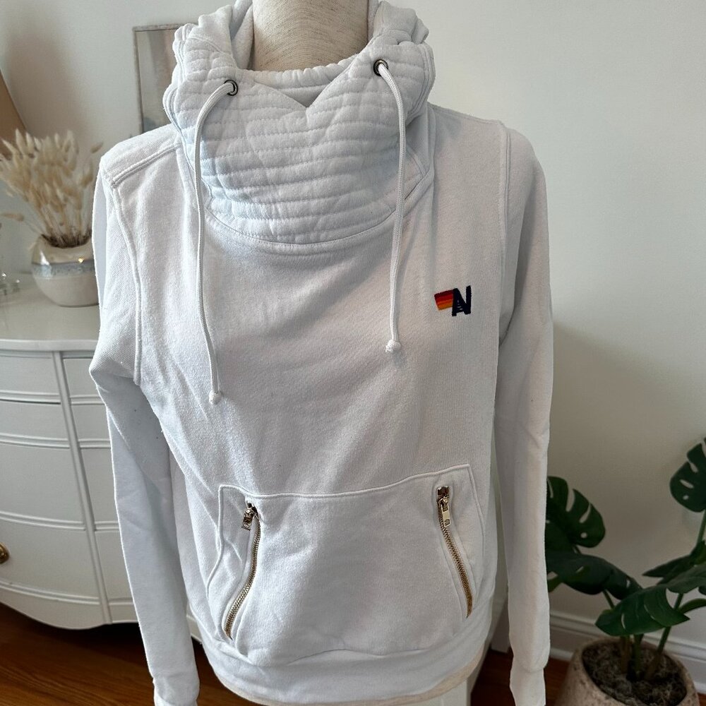 Aviator Nation White Ninja Hoodie